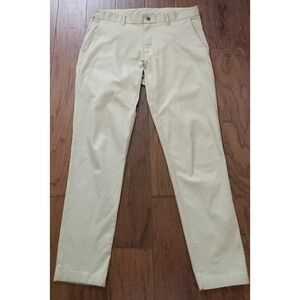 Fabletics Men's Chino's The Only Pant Athletic Performance Logo Tapered Sz 36x29